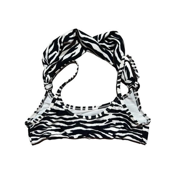 Zebra stripe swim suit - Picture 2 of 4
